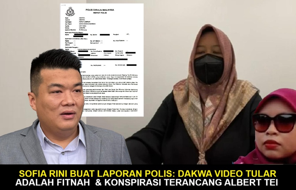[VIDEO] Sofia Rini Buyong Buat Laporan Polis: Dakwa Video Tular Adalah Fitnah, Tekanan & Konspirasi Terancang Albert Tei