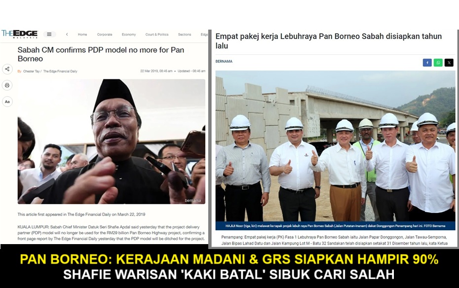 [VIDEO] Pan Borneo: Kerajaan Madani & GRS Siapkan hampir 90%, Shafie Warisan 'kaki batal' sibuk cari salah